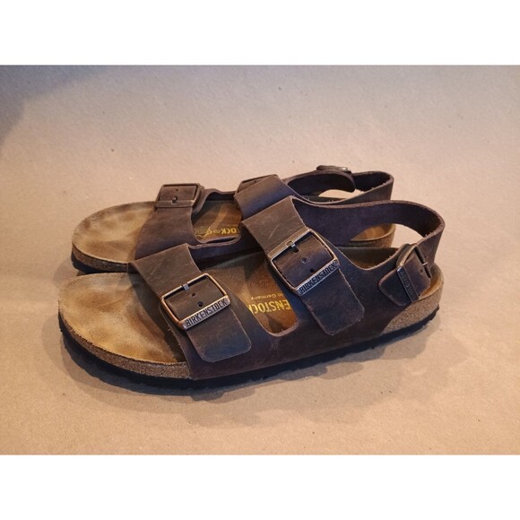 Birkenstock Milano | EU 41 | US L10 / M8 | Regular Fit Brown Sandal Buckles - Picture 2 of 9
